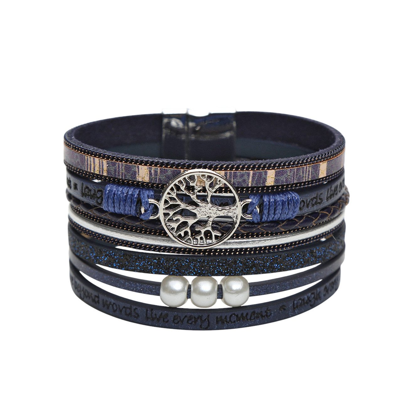KARMA Armband Damen Wickelarmband mit Lebensbaum günstig online kaufen