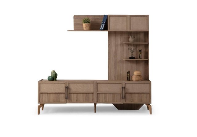 JVmoebel TV-Schrank Modern TV Lowboard für Wohnzimmer Stilvoll Beige farbe günstig online kaufen