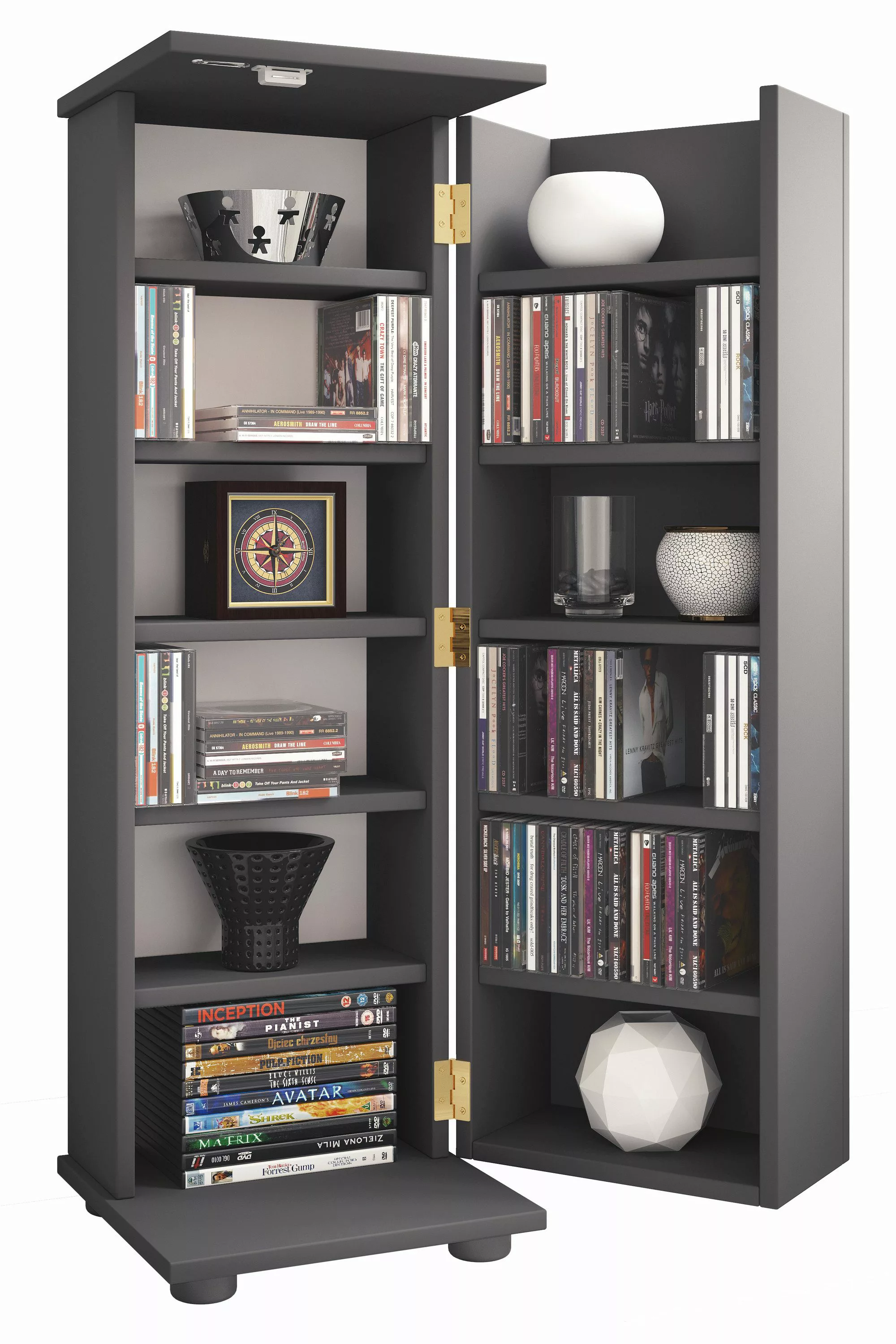 VCM CD-Regal Holz Schrank CD DVD günstig online kaufen