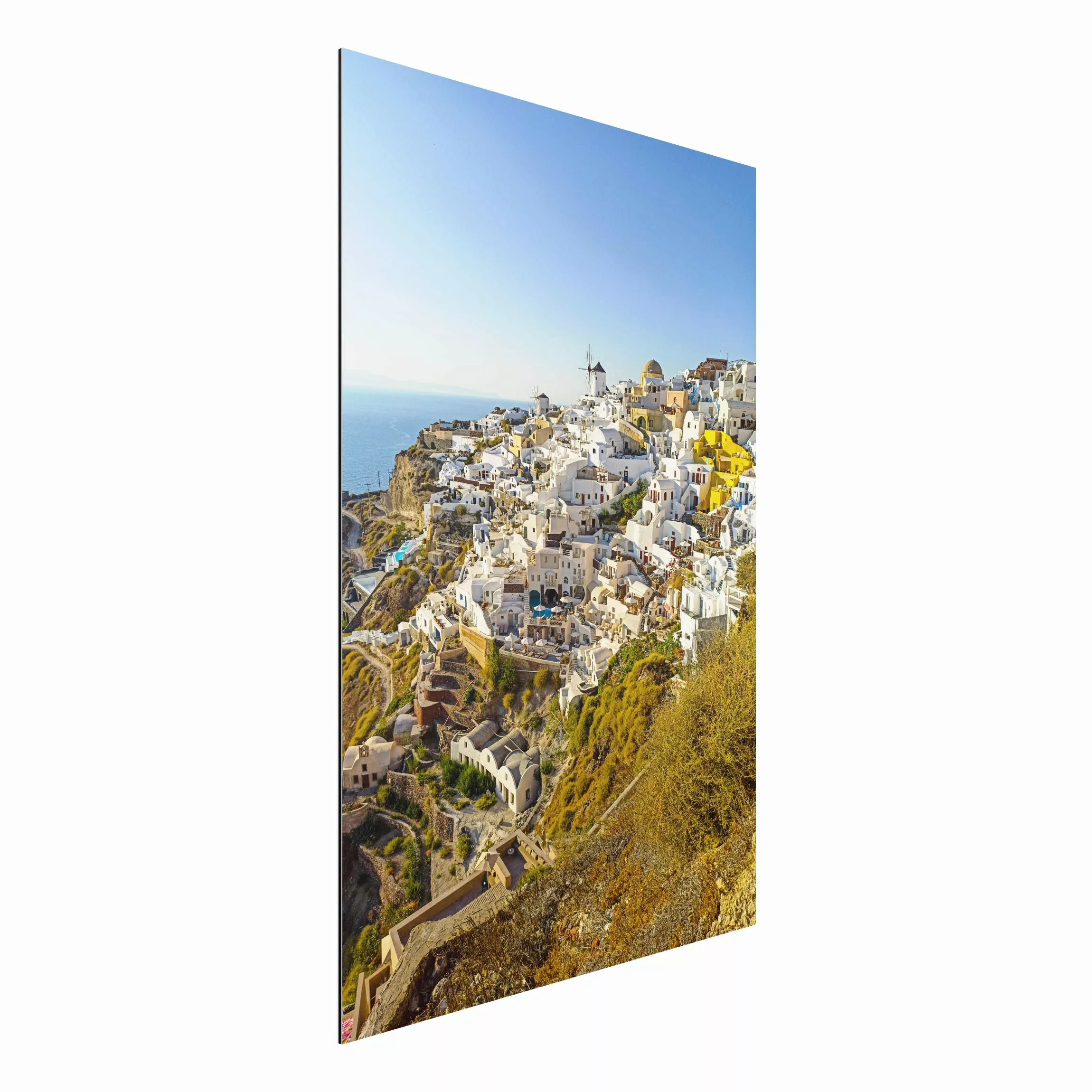 Alu-Dibond Bild Oia auf Santorini günstig online kaufen