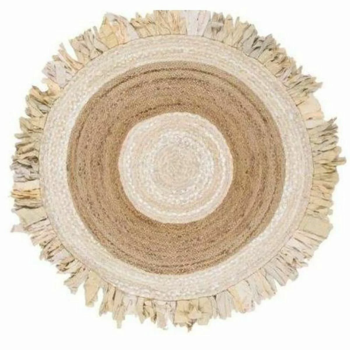 Teppich Dkd Home Decor Beige Braun Baumwolle Jute (200 X 200 X 1 Cm) günstig online kaufen