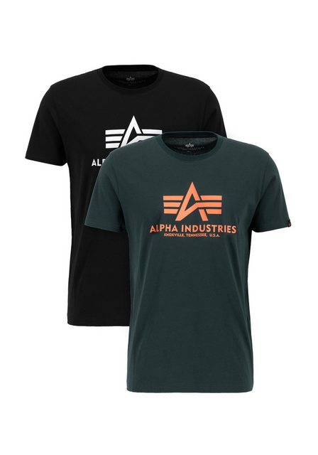 Alpha Industries T-Shirt Alpha Industries Men - T-Shirts Basic T-Shirt 2 Pa günstig online kaufen