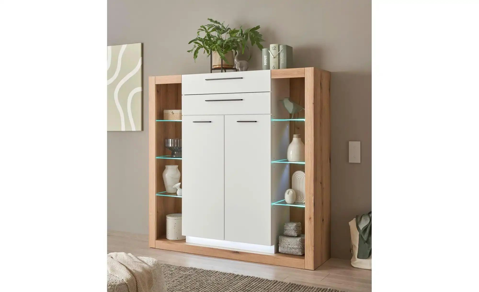 Highboard  Brixen ¦ braun ¦ Maße (cm): B: 141 H: 139 Kommoden & Sideboards günstig online kaufen