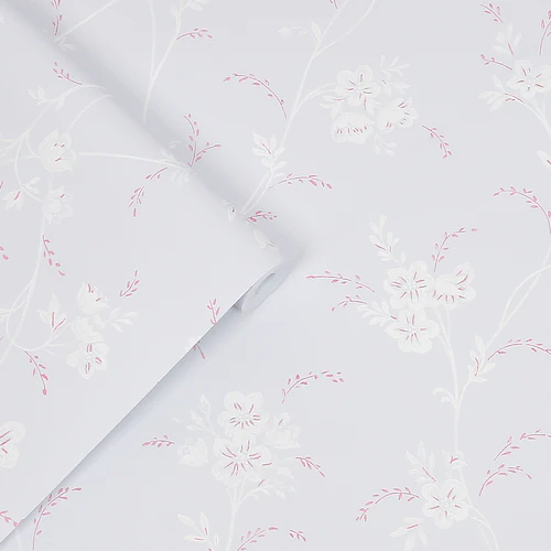 LAURA ASHLEY Vliestapete »Eva Floral Sugared Grey«, 10mx52cm günstig online kaufen