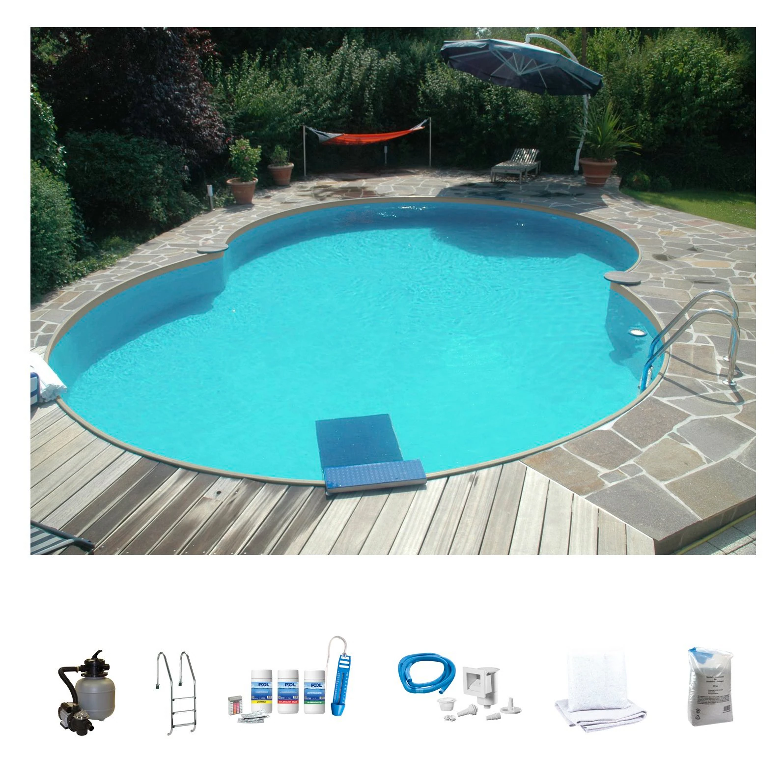 my POOL BWT Achtformpool, (Set, 7 tlg.), in verschiedenen Größen erhältlich günstig online kaufen