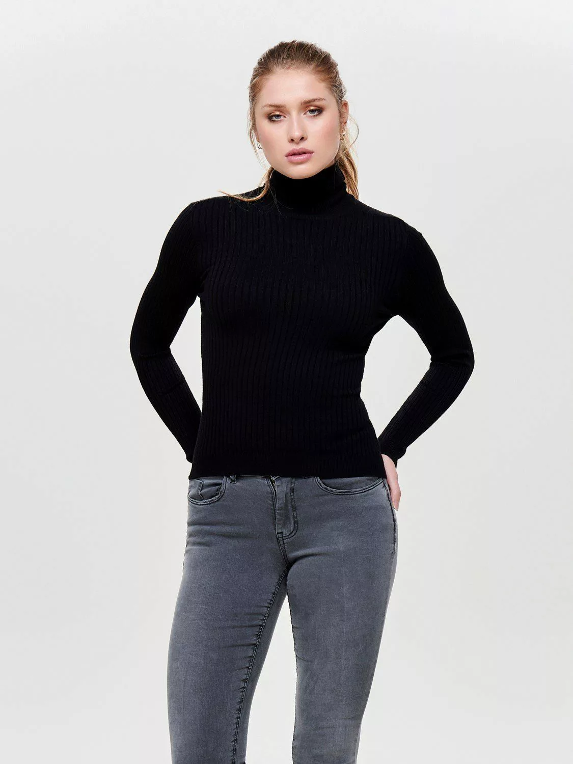 ONLY Strickpullover Slim Fit Rollkragen Strickpullover günstig online kaufen