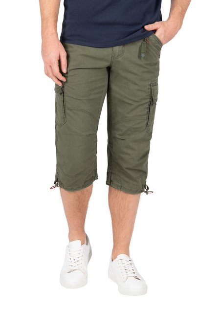 Timezone Herren 3/4 Cargo Hose LOOSE MILESTZ SHORT Mid Waist Loose Fit - Ol günstig online kaufen