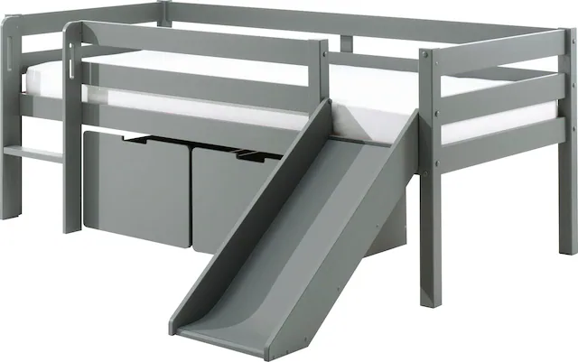 Vipack Spielbett »Pino, Kiefer massiv, mit Rolllattenrost, 2 Rollboxen, Mad günstig online kaufen