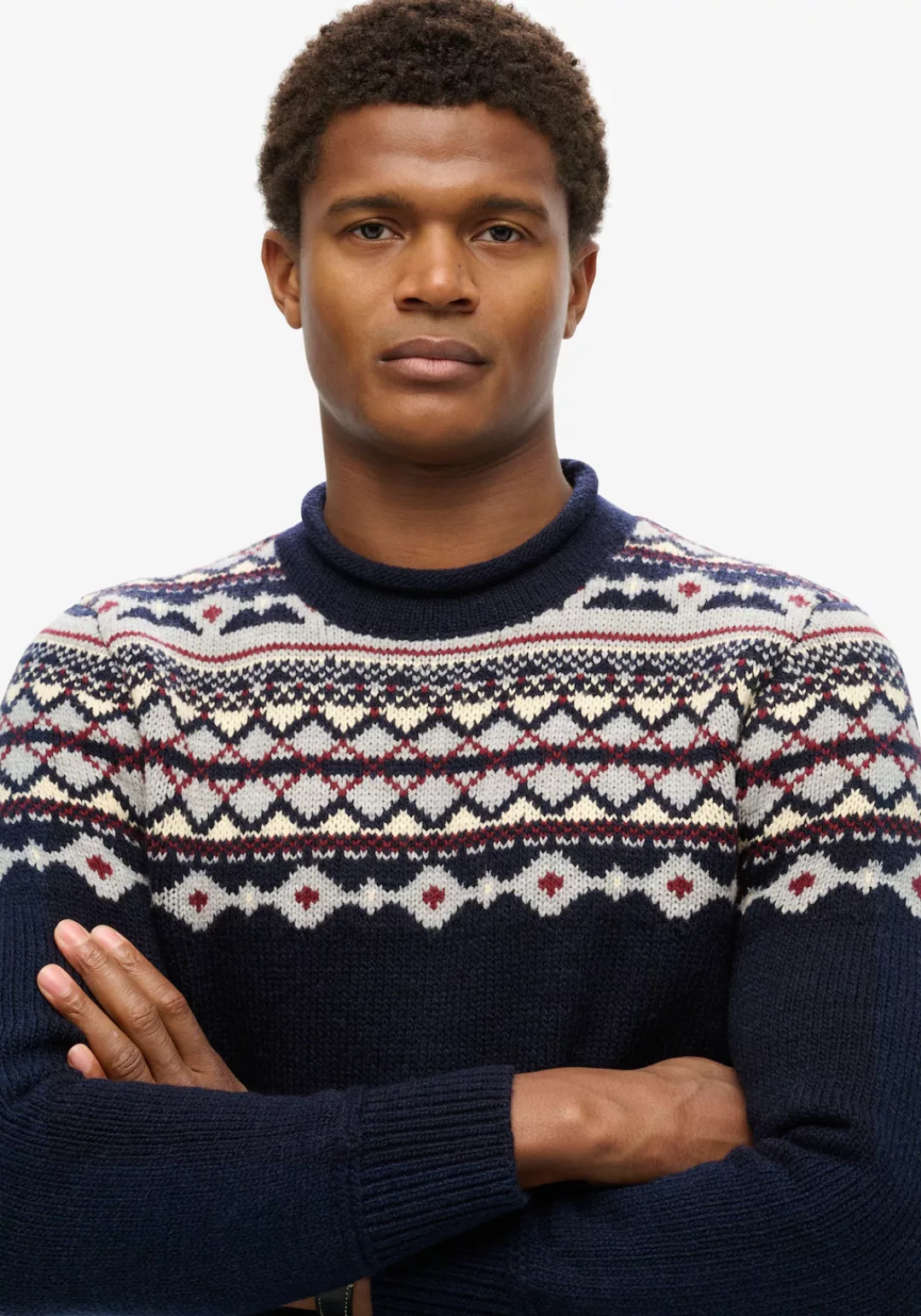 Superdry Rundhalspullover "FAIRISLE KNIT CREW JUMPER" günstig online kaufen