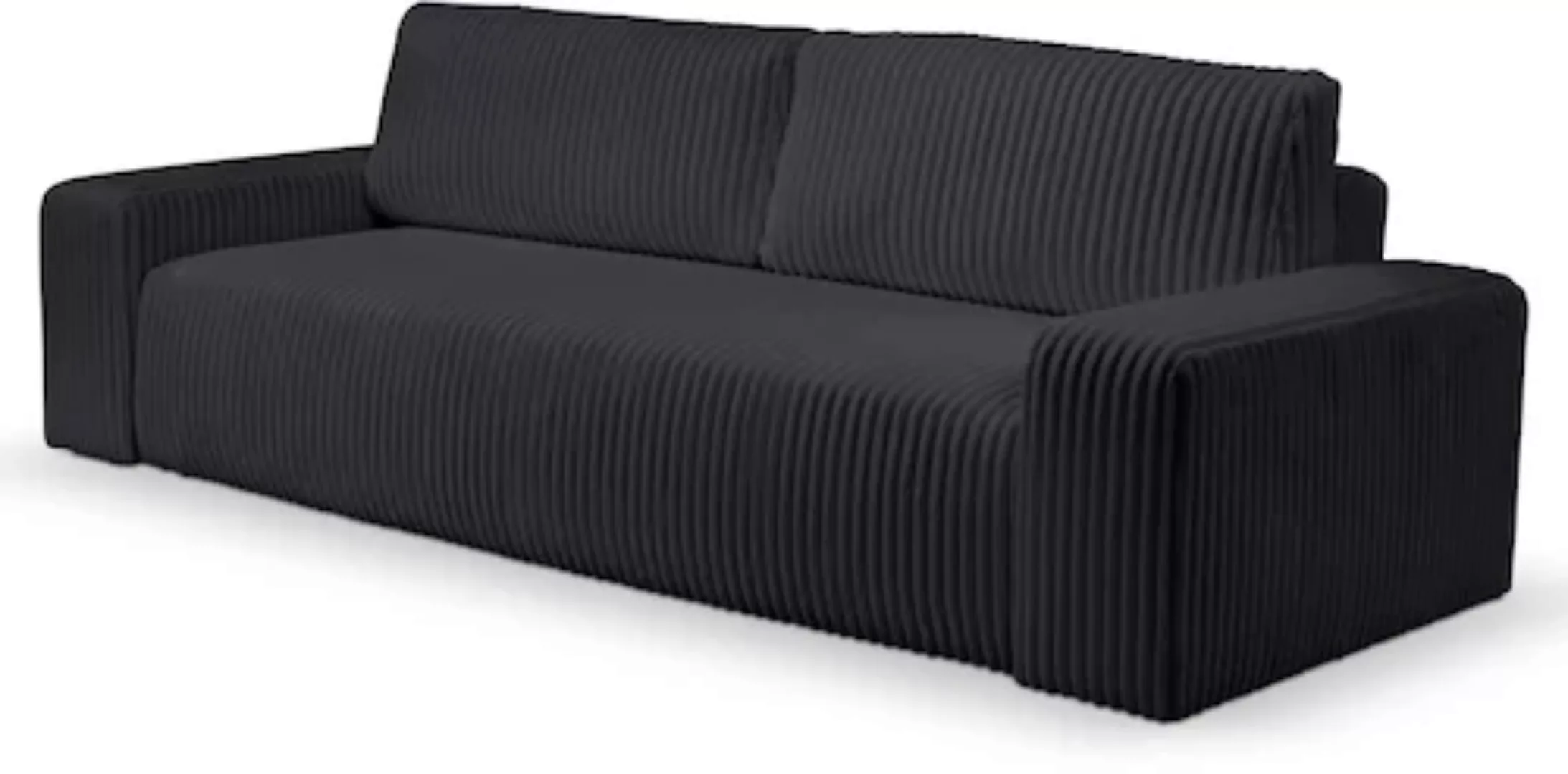 WERK2 Schlafsofa »Hugo«, Design 2-Sitzer Sofa in Cord mit Schlaffunktion & günstig online kaufen