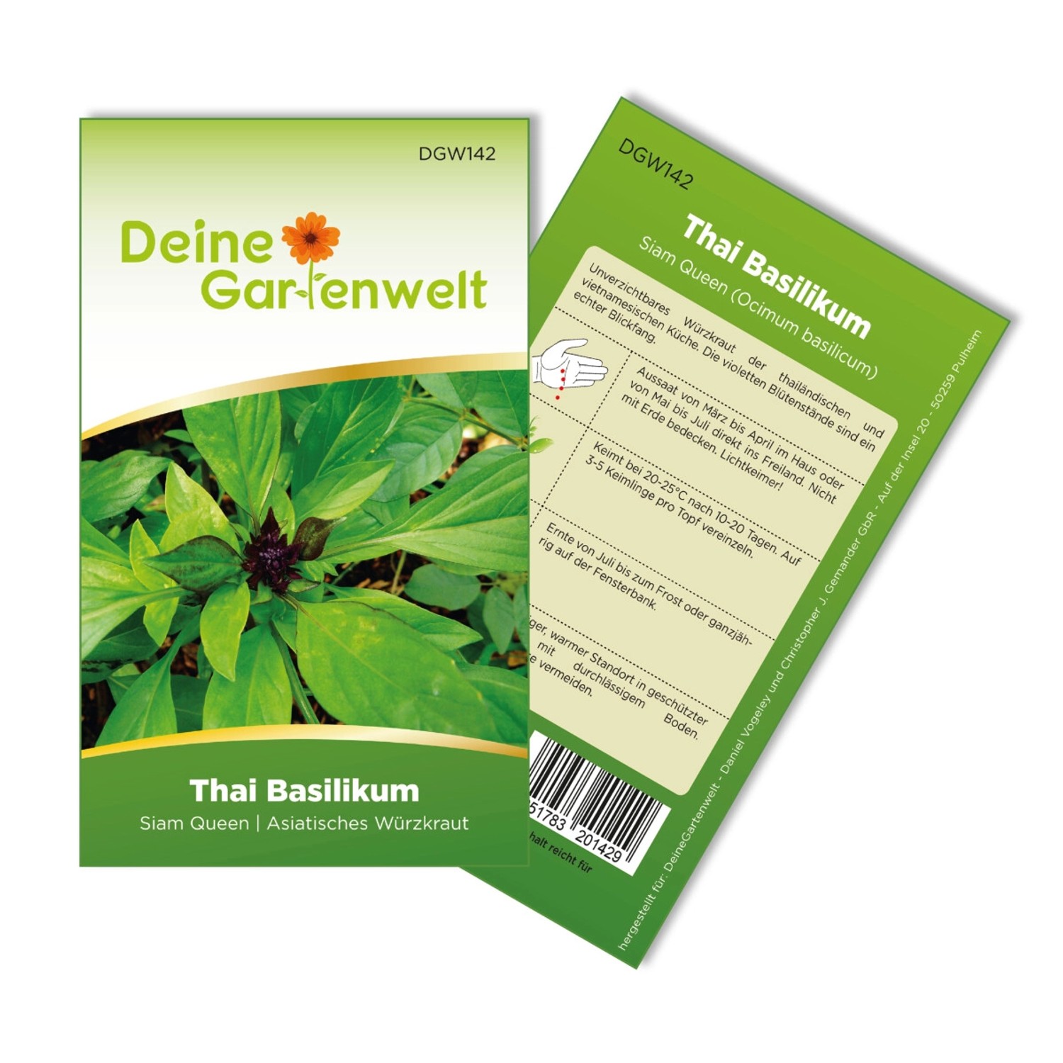 Deine Gartenwelt Basilikum Thai Siam Queen Samen günstig online kaufen