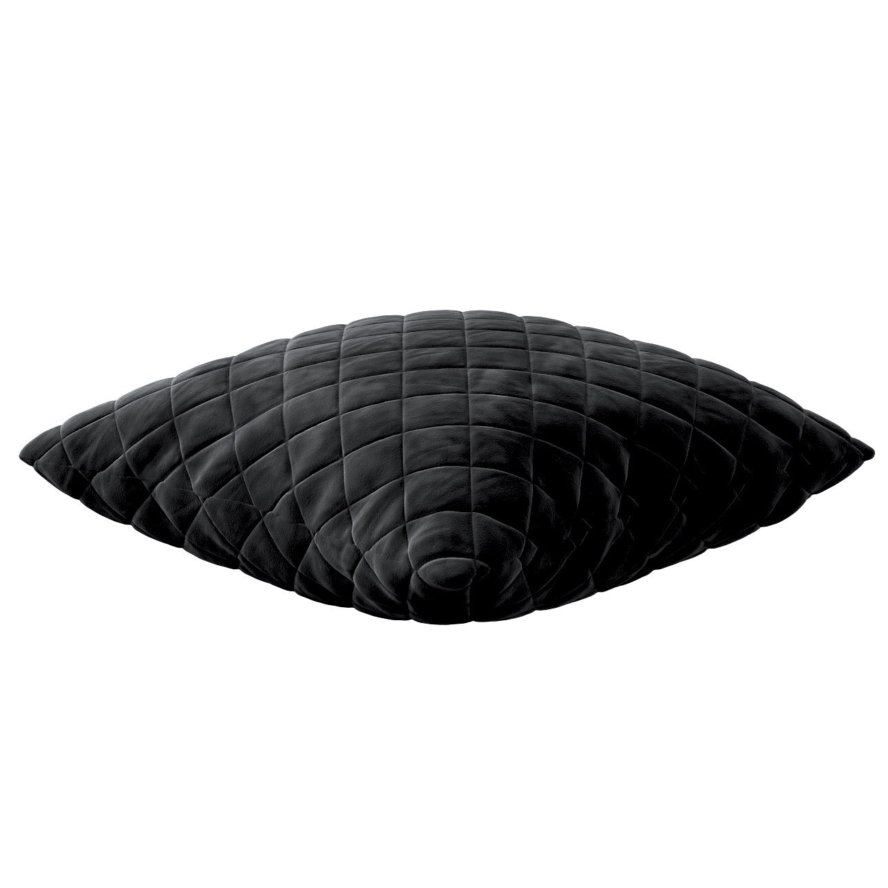 Kissenhülle Kinga gesteppt 43x43cm, schwarz, 43 x 43 cm, Velvet (704-17) günstig online kaufen