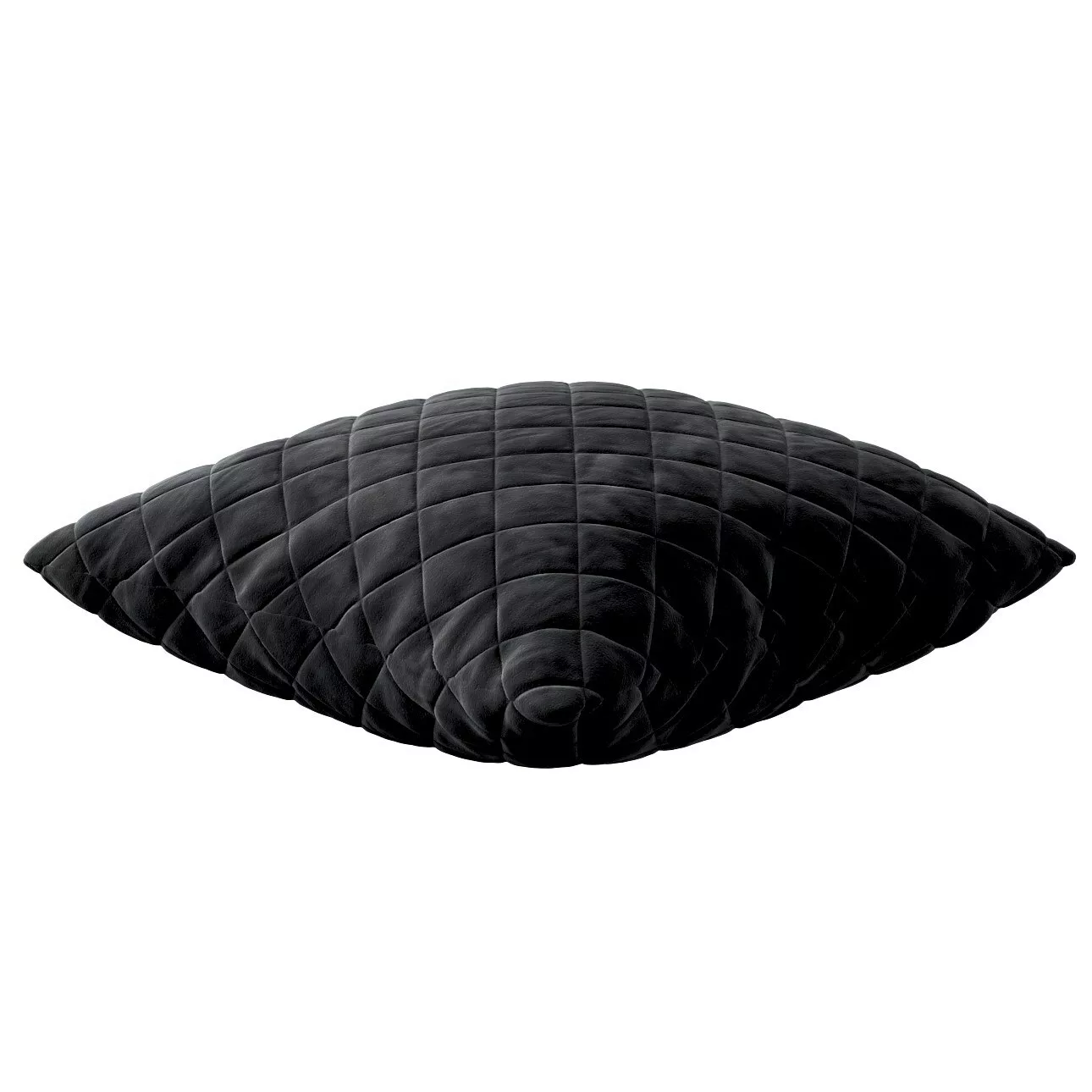 Kissenhülle Mia gesteppt 43x43cm, schwarz, 43 x 43 cm, Velvet (704-17) günstig online kaufen