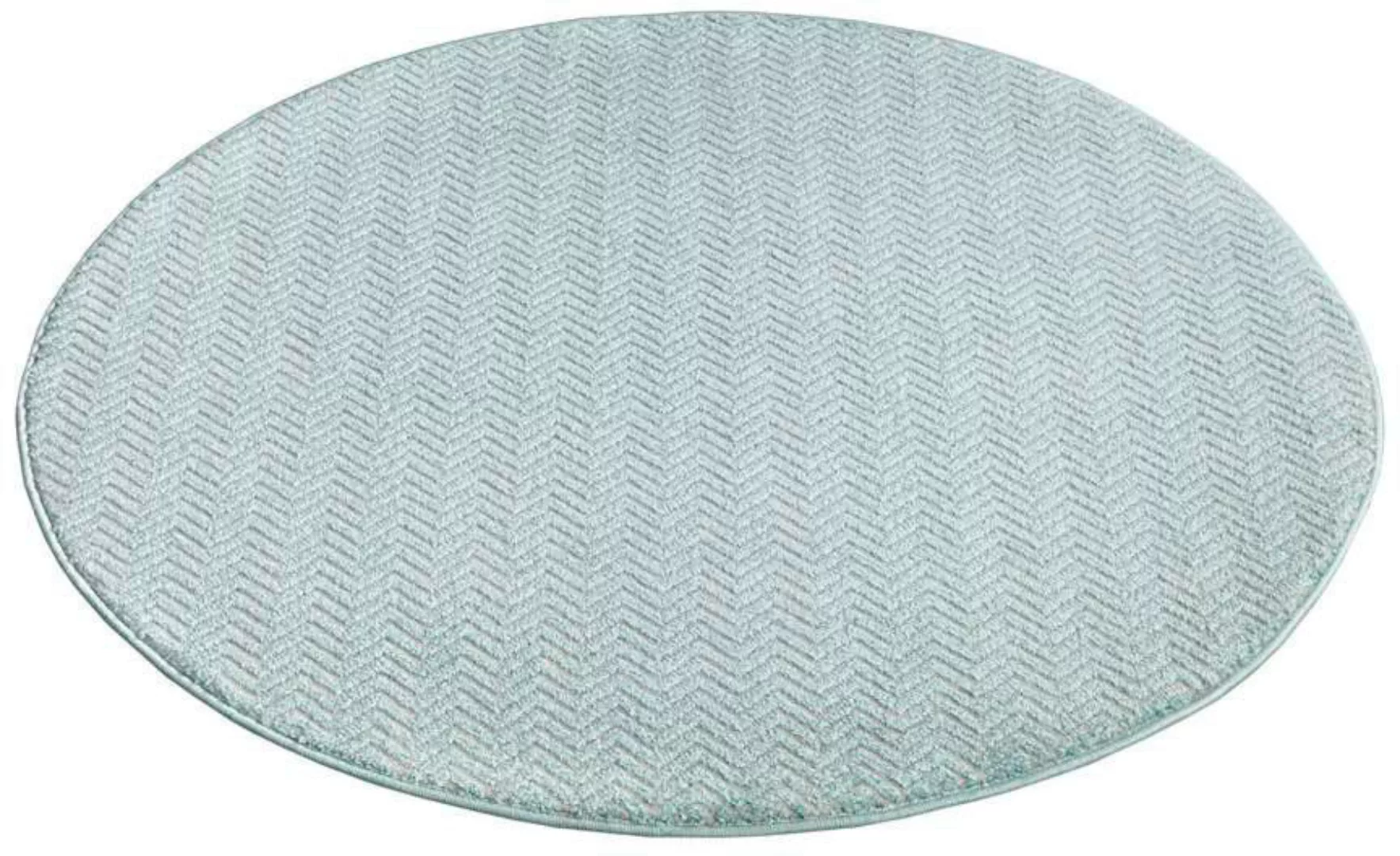 Carpet City Teppich »233-82-FANCY805-R«, rund, Kurzflor, Einfarbig, 3D-Opti günstig online kaufen