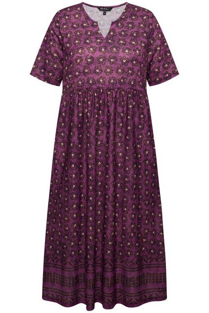 Ulla Popken Sommerkleid Jerseykleid A-Linie florales Muster günstig online kaufen