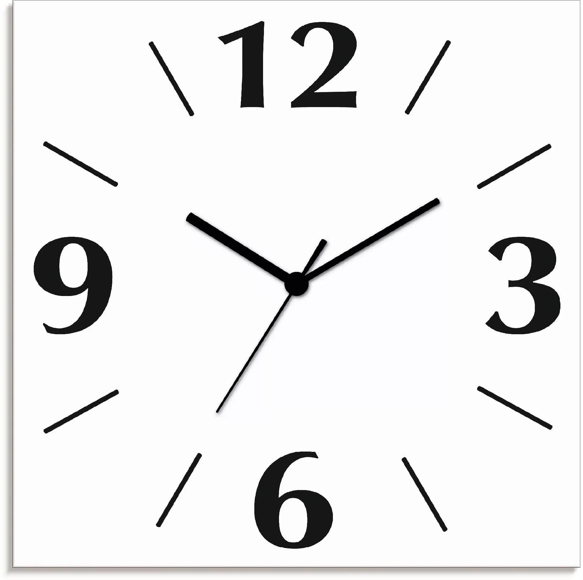 Artland Wanduhr »Uni Trendfarben«, wahlweise mit Quarz- oder Funkuhrwerk, l günstig online kaufen