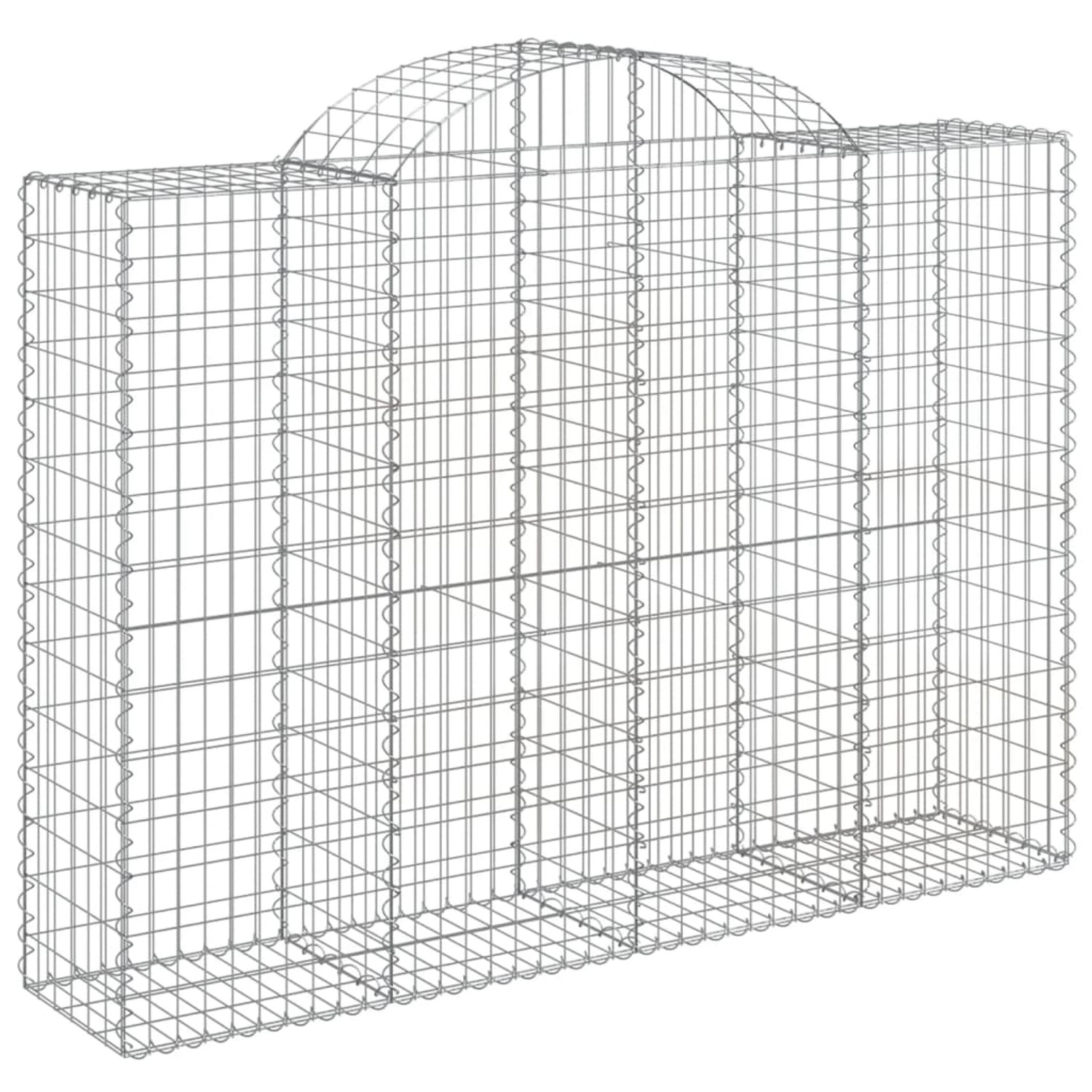 vidaXL Gabionen mit Hochbogen 3 Stk 200x50x140/160cm Eisen 1669112 günstig online kaufen