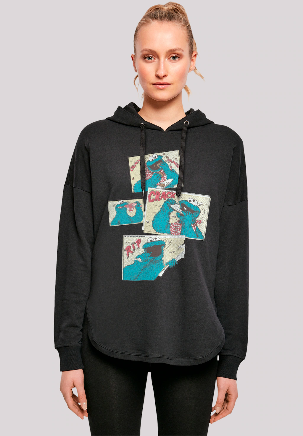 F4NT4STIC Kapuzenpullover "Sesamstraße Cookie Monster Crunch", Premium Qual günstig online kaufen