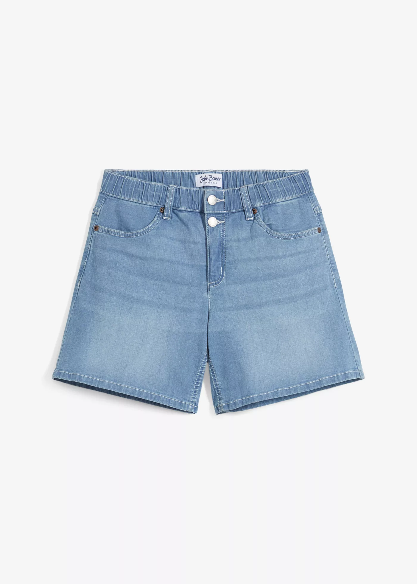 Wide Leg Jeans, Mid Waist, Shorts, Bio-Baumwolle günstig online kaufen