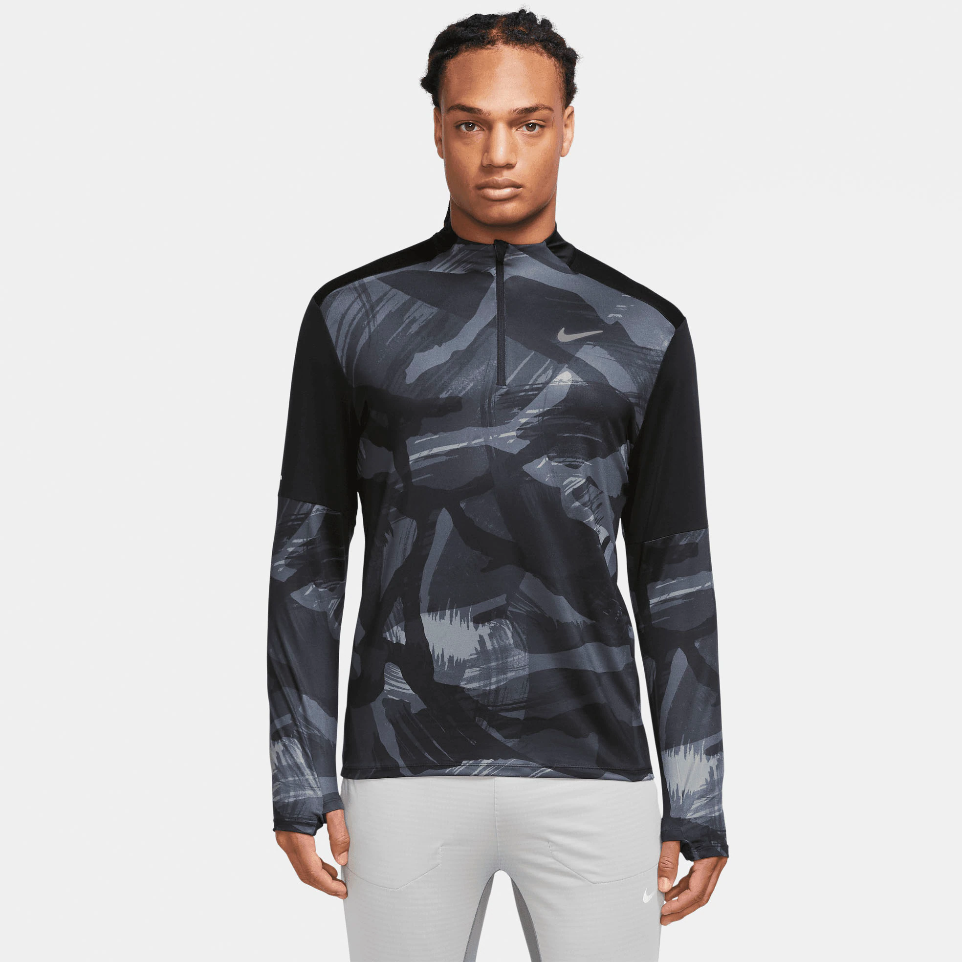 Nike Laufshirt "M NK DF ELMNT CAMO TOP HZ" günstig online kaufen