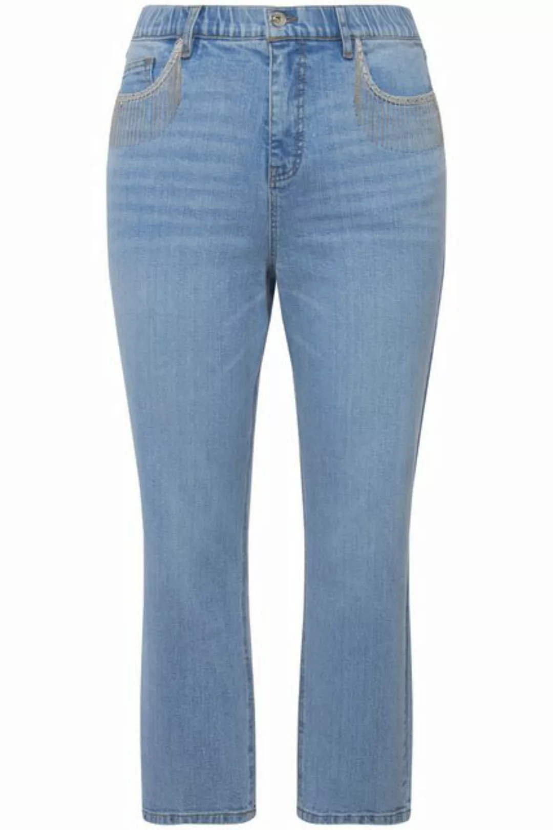 Studio Untold Funktionshose Mom-Jeans Wide Legs 5-Pocket mit Kettenbändern günstig online kaufen