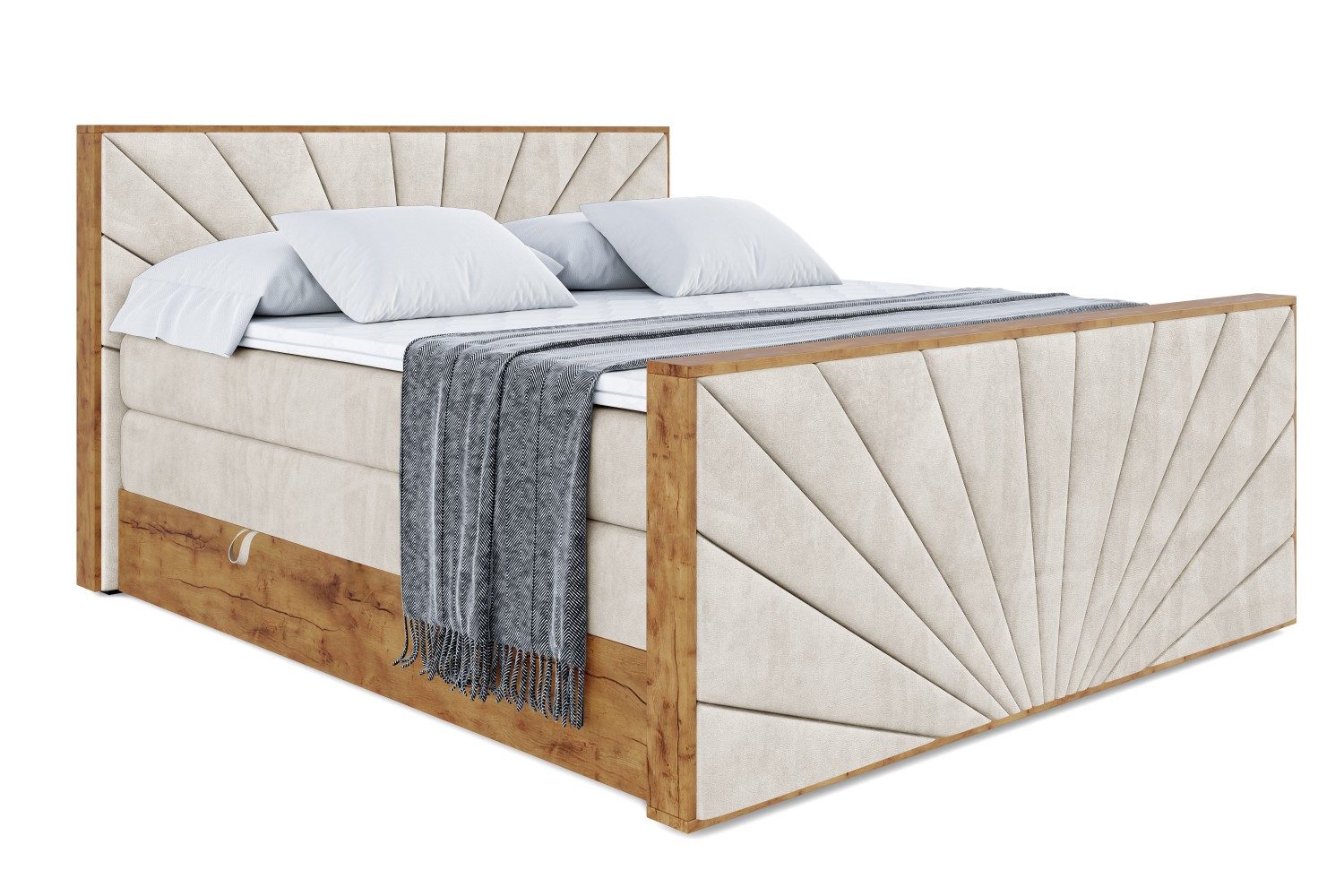 ALTDECOR Boxspringbett LOLLI6-Z KING (Multipocket-Matratze H4, günstig online kaufen