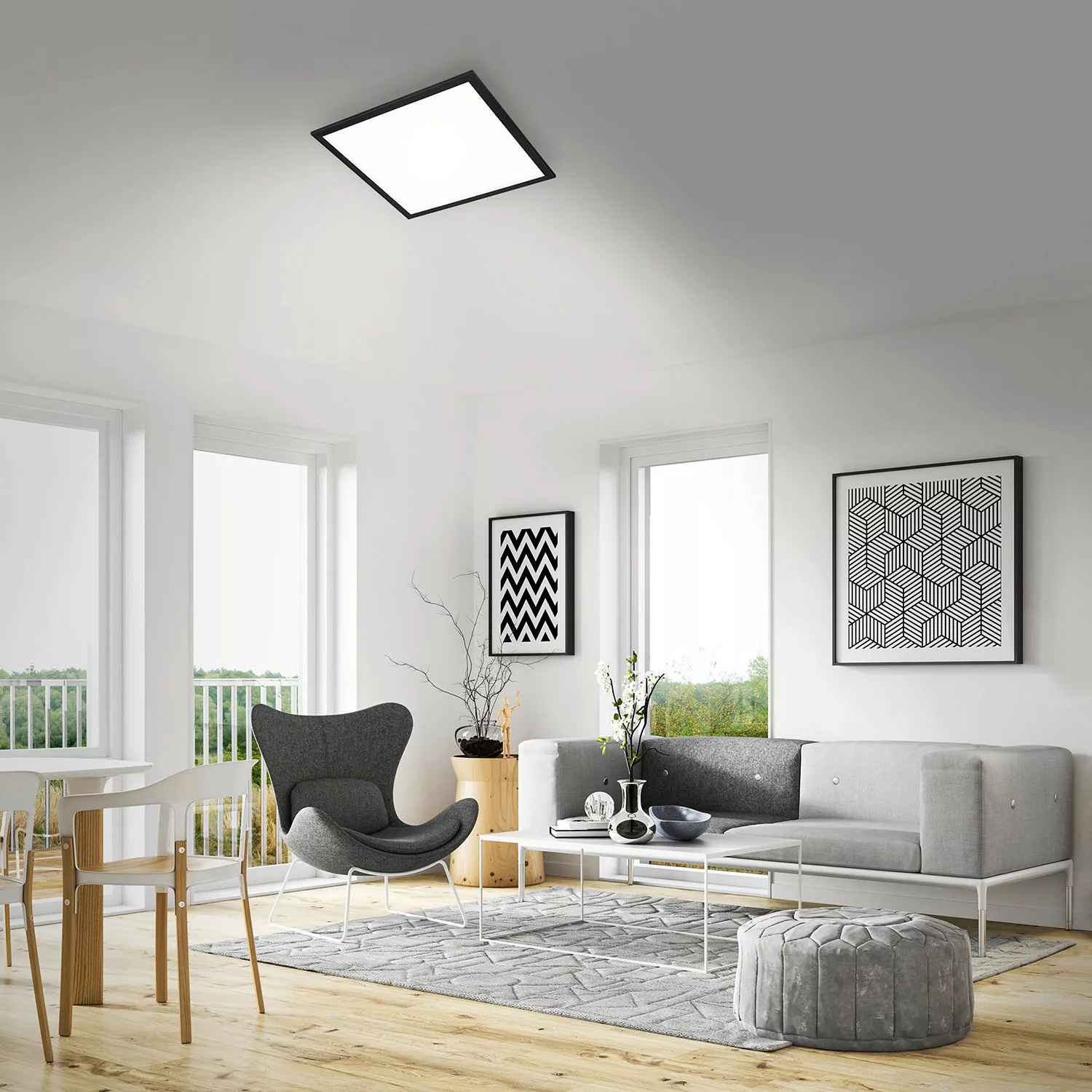 home24 LED-Deckenleuchte Piatto günstig online kaufen