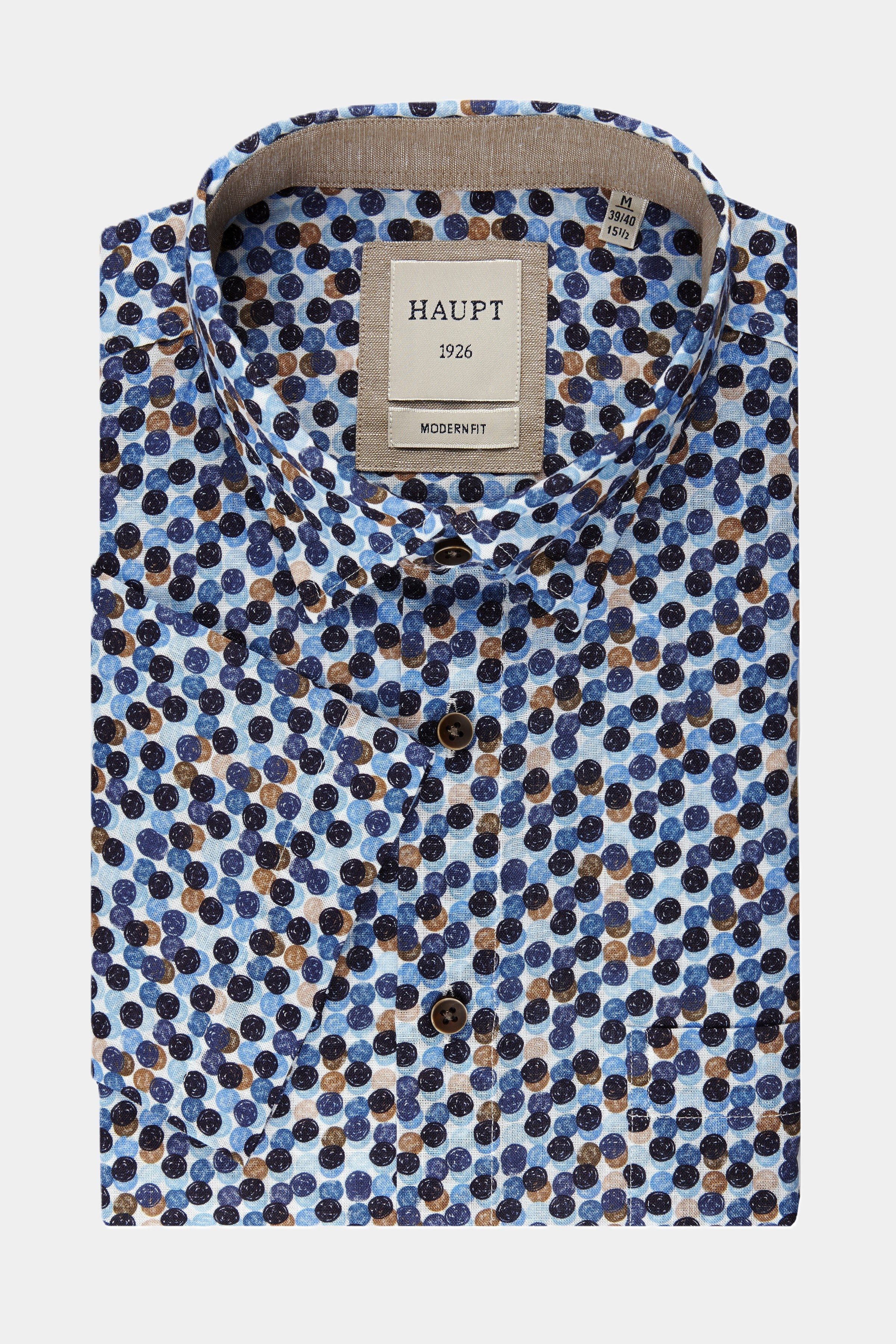 Haupt Kurzarmhemd Haupt Kurzarm Baumwoll-Herrenhemd Modern günstig online kaufen