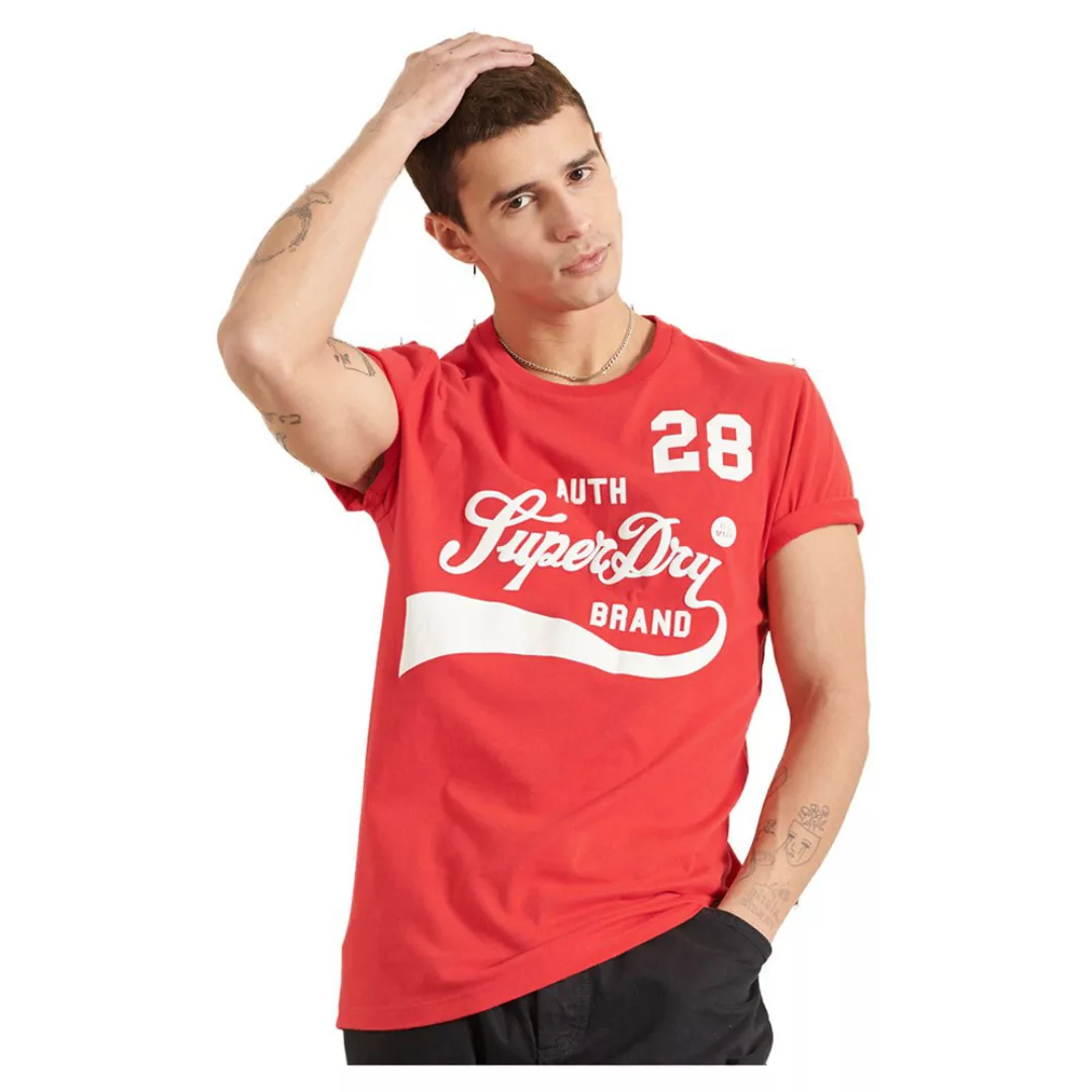 Superdry Collegiate Graphic 185 Kurzarm T-shirt XL Drop Kick Red günstig online kaufen
