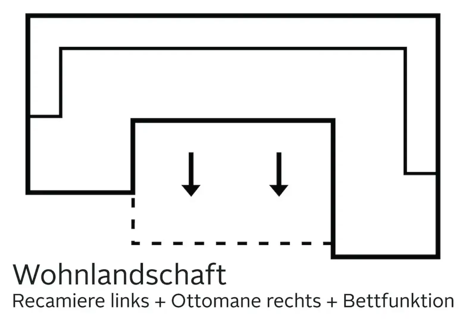 sit&more Wohnlandschaft "Mistral U-Form", wahlweise mit Bettfunktion, inklu günstig online kaufen