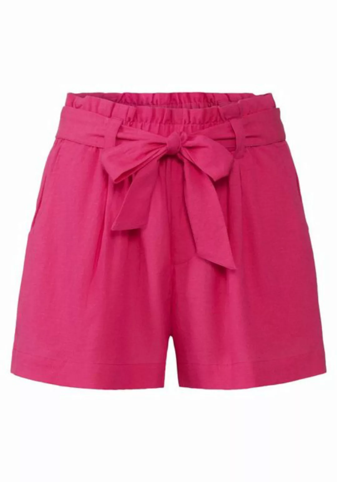 LASCANA Shorts (mit Bindegürtel) im Paperbag-Stil, Leinenmix, Schlupfhose, günstig online kaufen