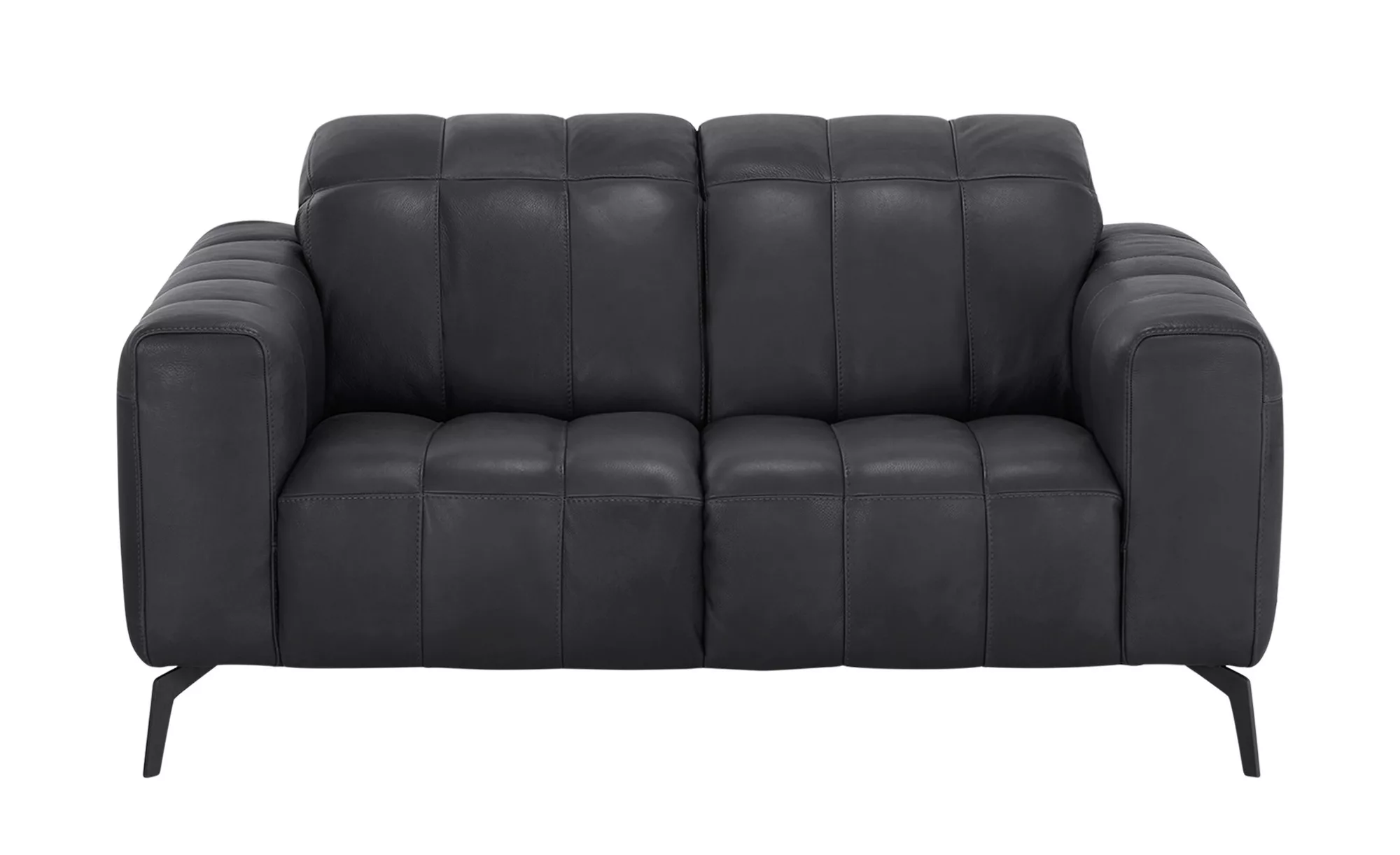 Natuzzi Editions Ledersofa  Portento - schwarz - 162 cm - 78 cm - 109 cm - günstig online kaufen