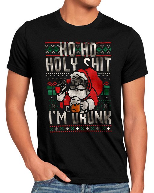 style3 T-Shirt Ho Ho Ho I'm drunk weihnachten glühwein ugly sweater pullove günstig online kaufen