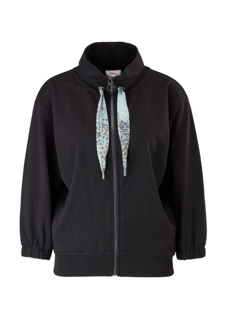 s.Oliver Sweatjacke Sweatjacke im Blousonshape Durchzugkordel günstig online kaufen