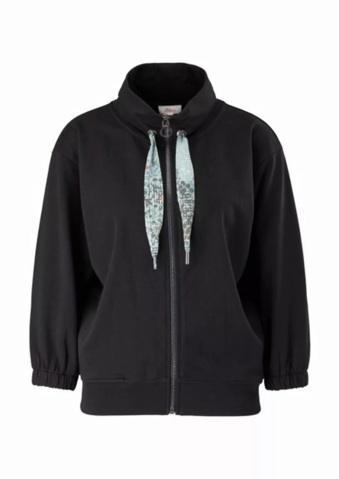 s.Oliver Sweatjacke Sweatjacke im Blousonshape Durchzugkordel günstig online kaufen