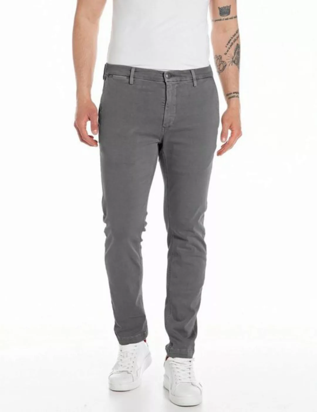 Replay Chinohose Slim Fit Jeans Zeumar Hyperchino Color günstig online kaufen