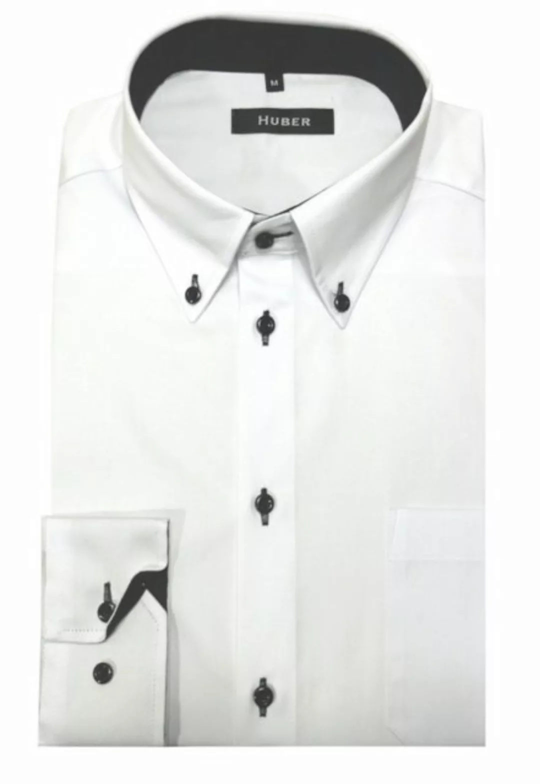 Huber Hemden Langarmhemd HU-0098 Button-Down Kragen, Regular Fit - gerader günstig online kaufen