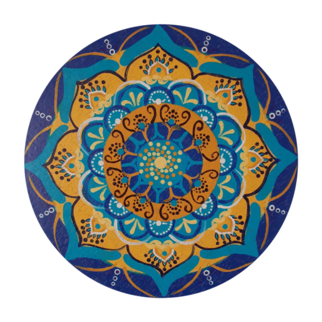 Wanddekoration Aus Korkration Aus Kork "Mandala - Atlatis" (Rund, Natur) günstig online kaufen