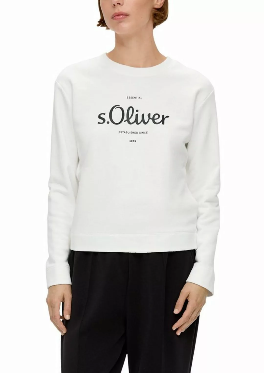 s.Oliver Sweatshirt mit dem Logonamen vorne günstig online kaufen