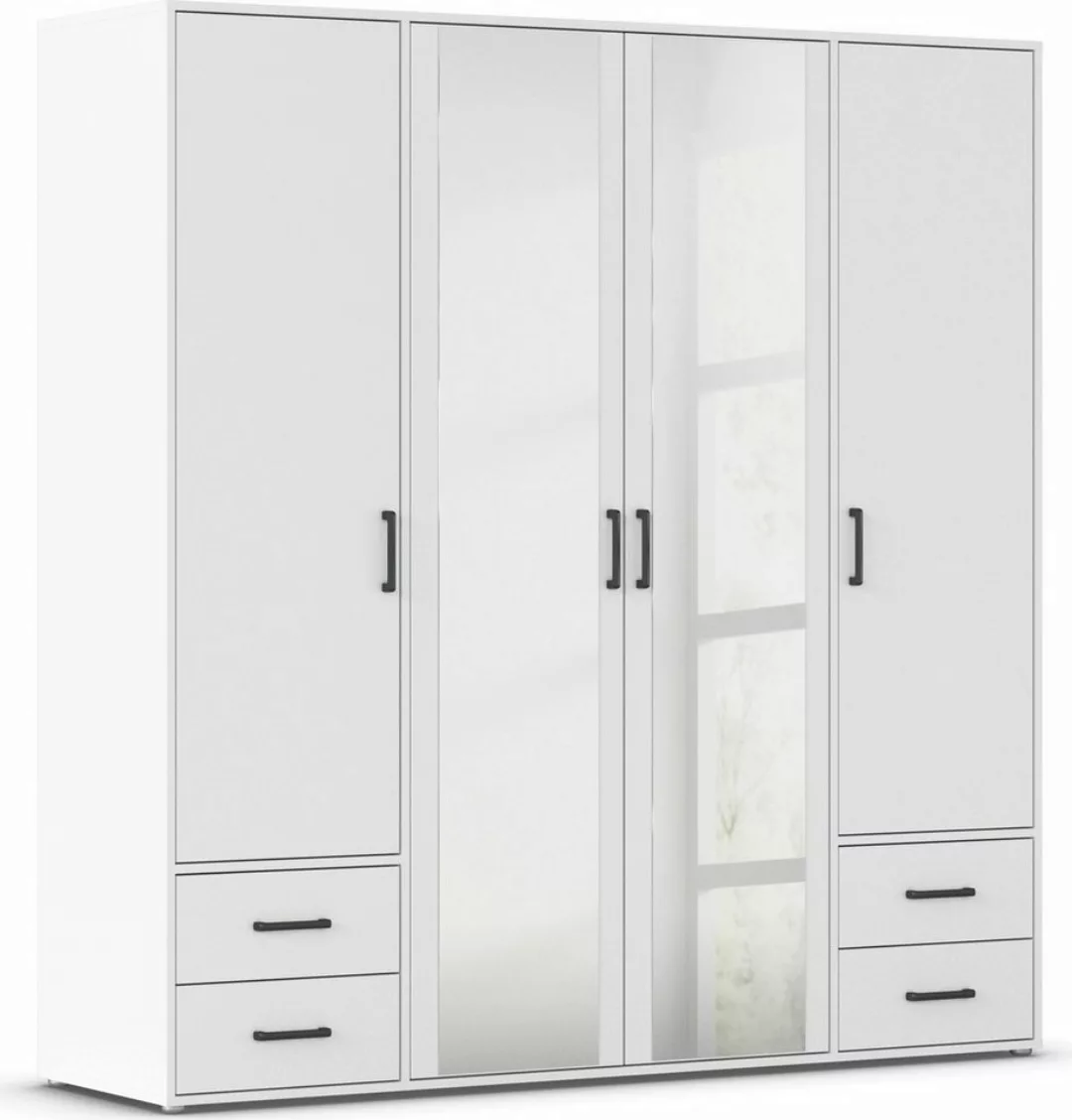 rauch Drehtürenschrank Voyager mit modernen Griffen in Graumetallic, inkl. günstig online kaufen