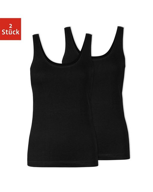 SNOCKS Tanktop Top mit breiten Trägern Damen (2-tlg) aus Bio-Baumwolle, beq günstig online kaufen