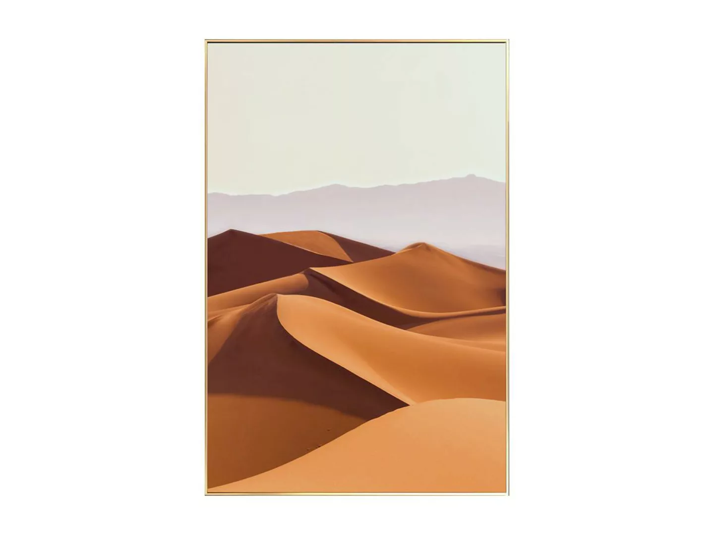 Kunstdruck gerahmt - 60 x 90 x 2,5 cm - Orange - DESERTO günstig online kaufen