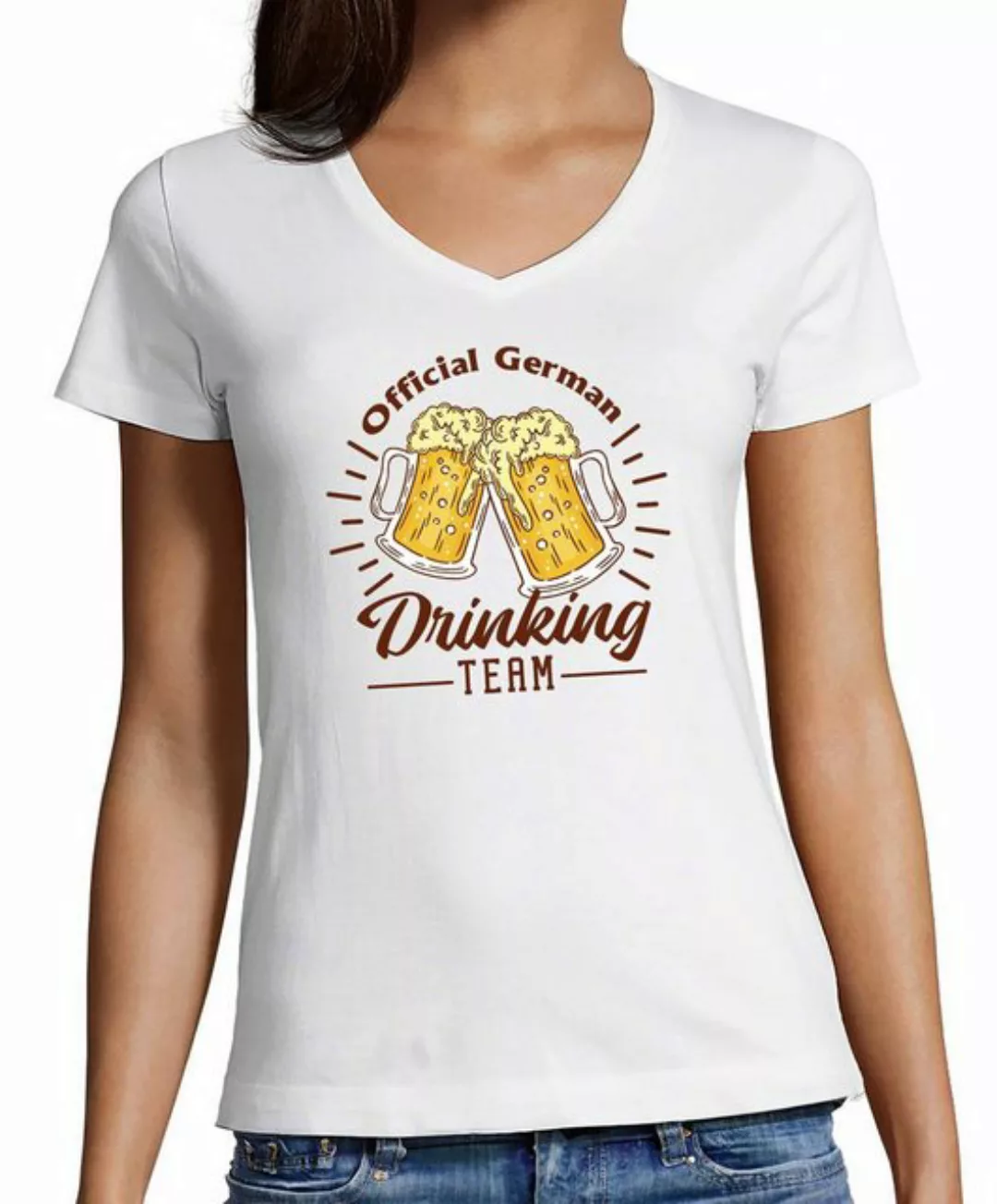 MyDesign24 T-Shirt Damen Oktoberfest T-Shirt - Official German Drinking Tea günstig online kaufen