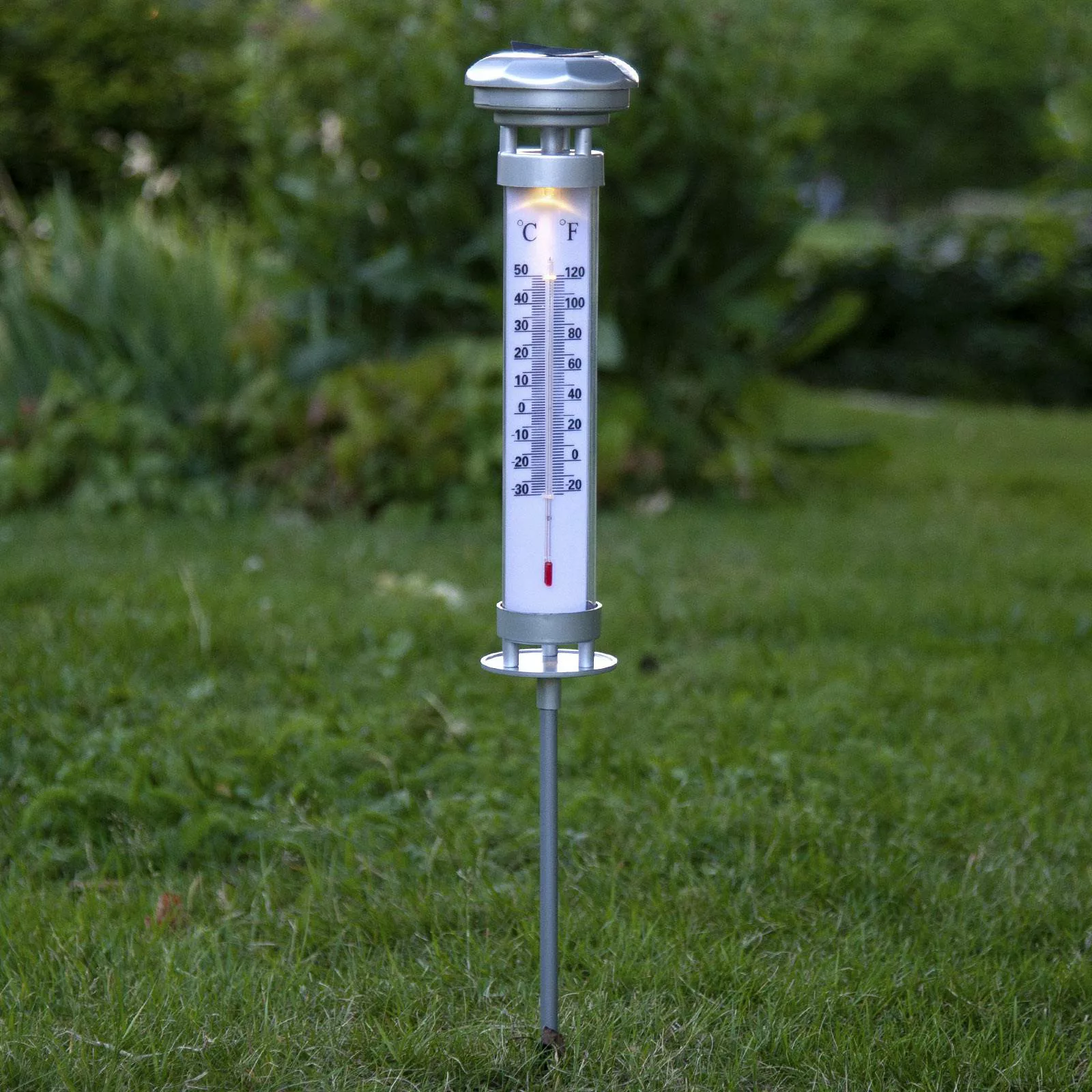 LED-Solarleuchte Celsius, Außenthermometer günstig online kaufen