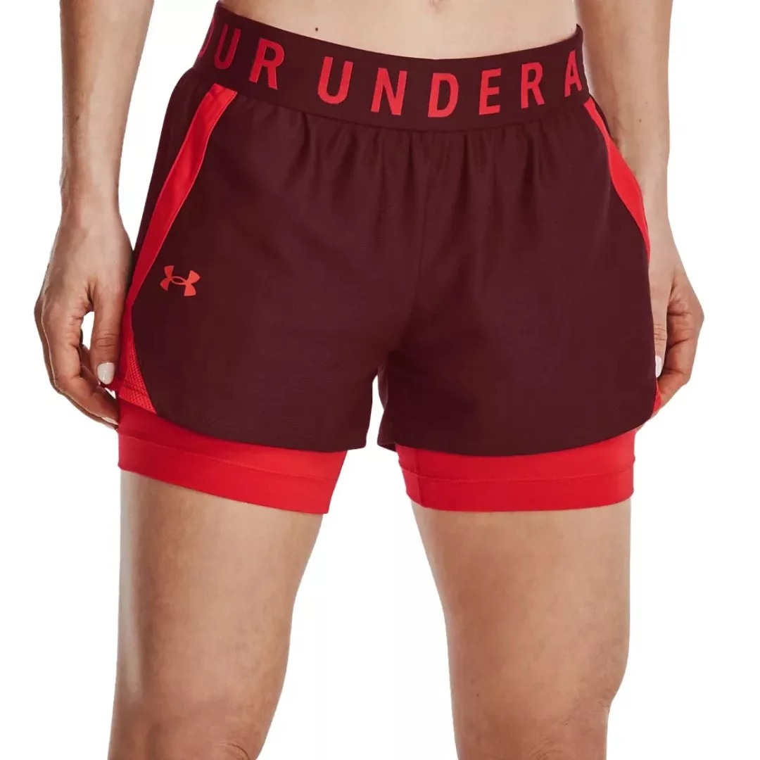 Under Armour Play Up 2-in-1 Chestnut Red/Radio Red günstig online kaufen