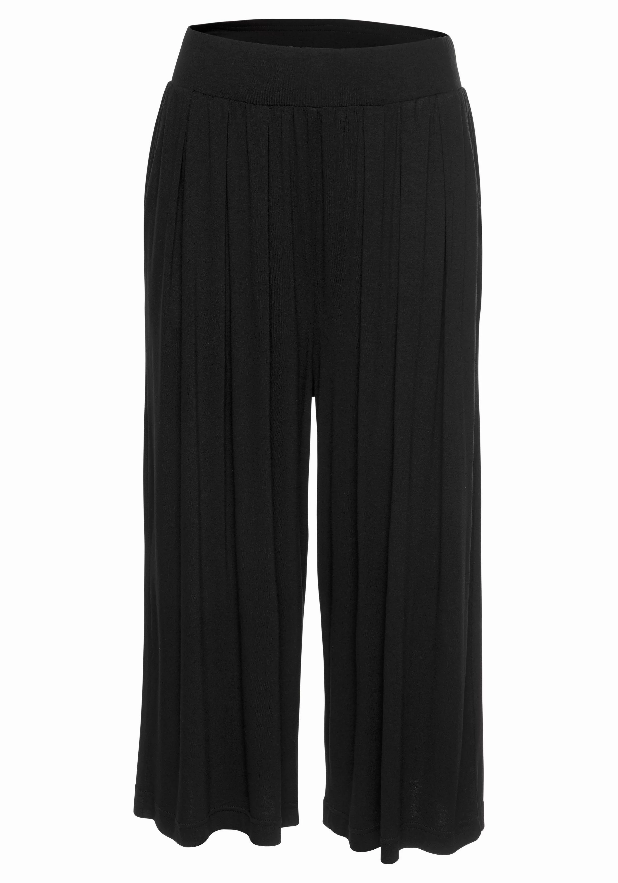 LASCANA Culotte mit extra-weitem Bein und Taschen, bequeme Jerseyhose günstig online kaufen