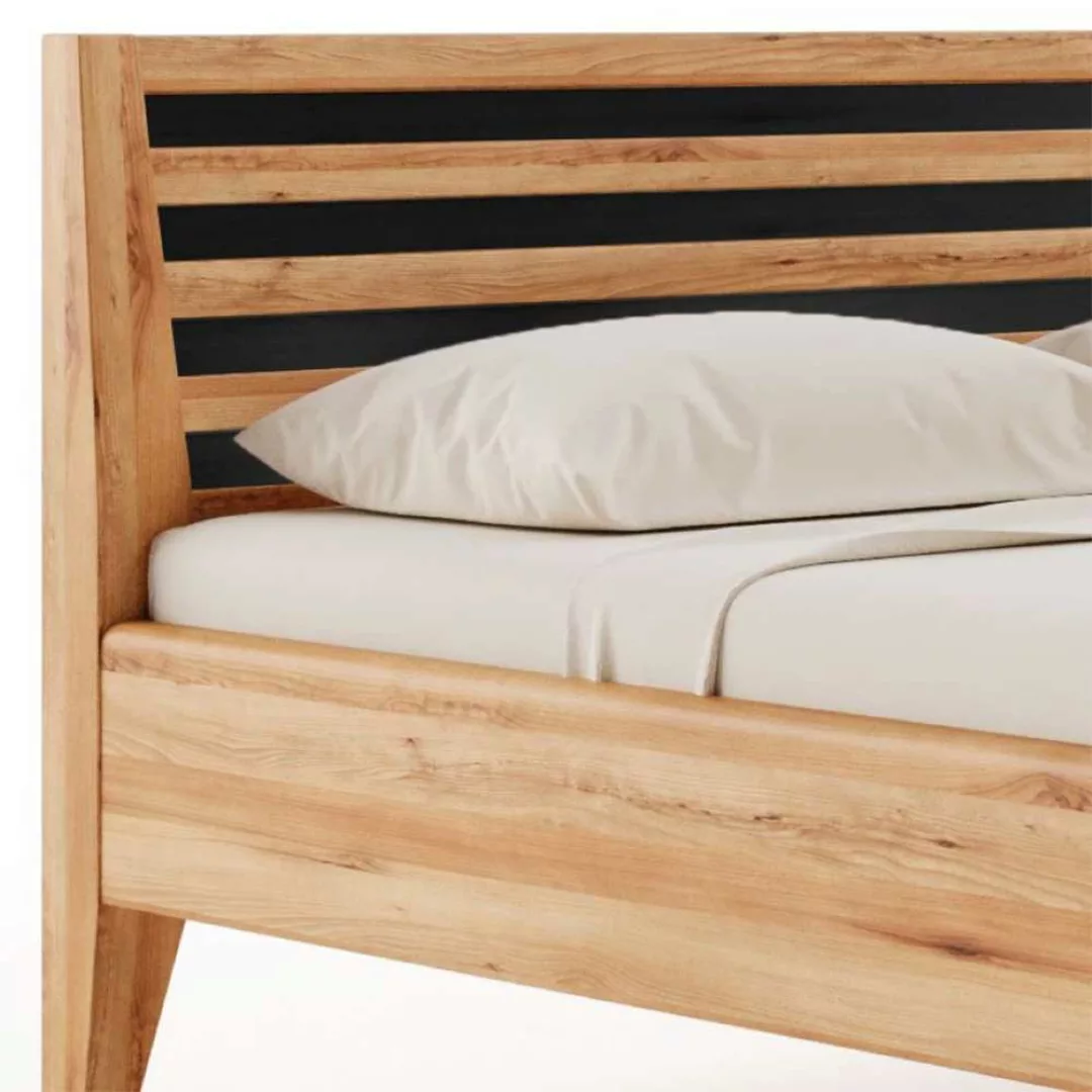 Massivholz Bett Kernbuche im Landhausstil 98 cm Kopfteil günstig online kaufen