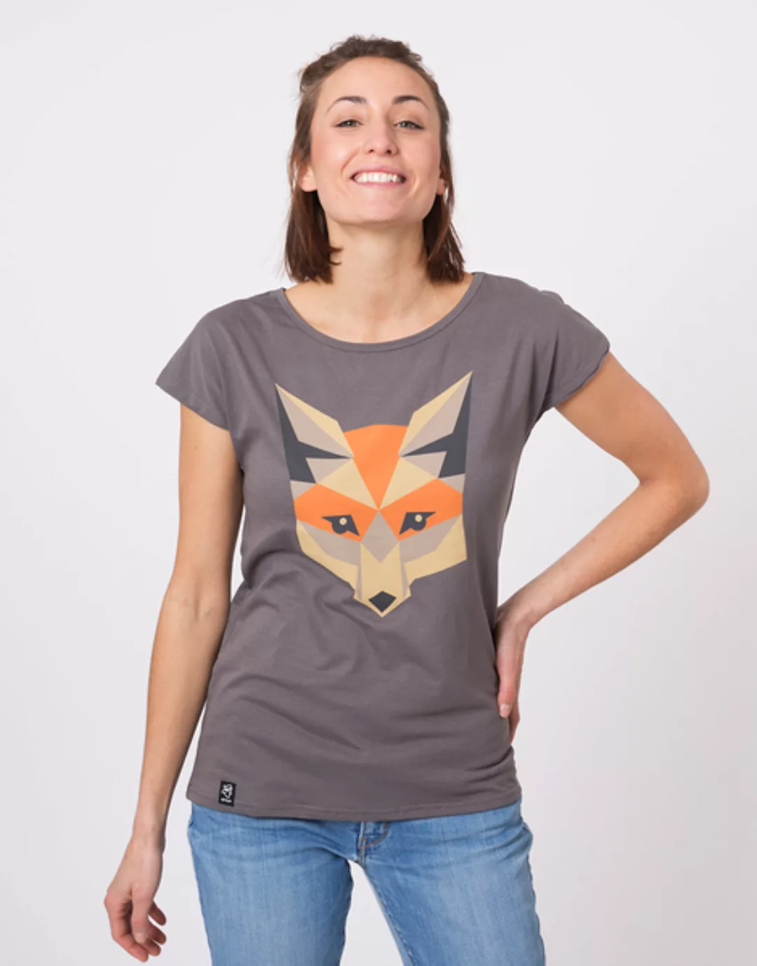 Bio T-shirt "Lea Fox Stone" günstig online kaufen