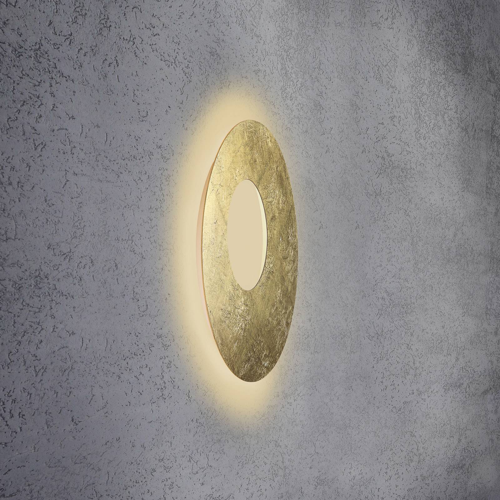 Escale Blade Open LED-Wandleuchte Blattgold Ø 59cm günstig online kaufen