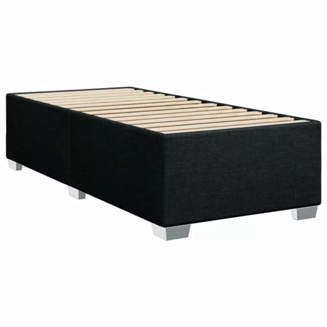 vidaXL Bett Bettgestell Schwarz 90x200 cm Stoff günstig online kaufen